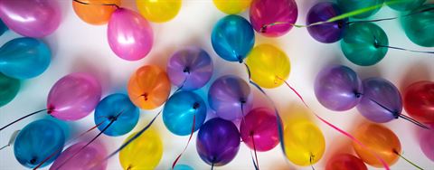 coloured balloons