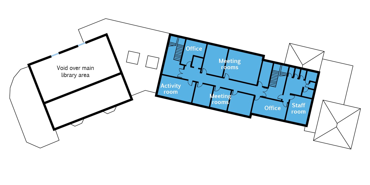 Clifton Explore Library Learning Centre: first floor plan